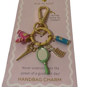 True to Form Hair Dresser Bag Charm Keychain - NWT ***